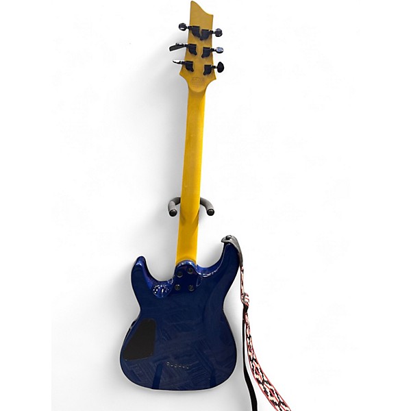 Used Schecter Guitar Research C-6 ELITE AQUABURST Solid Body Electric Guitar