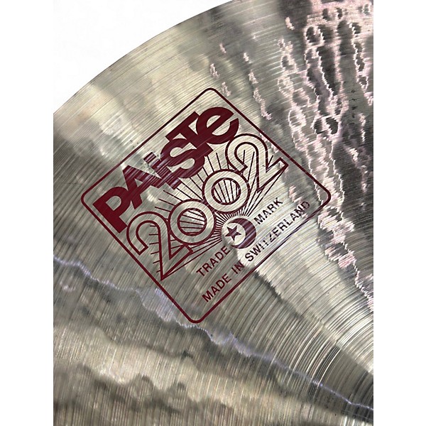 Used Paiste 19in 2002 Crash Cymbal