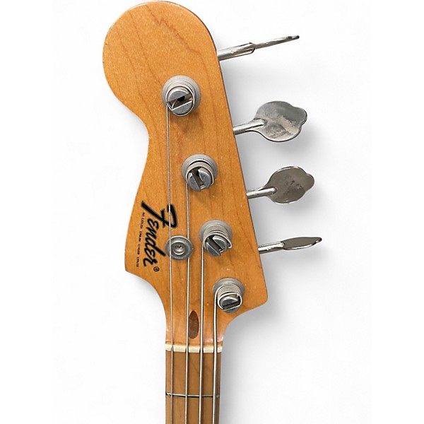 Vintage 1975 Fender PRECISION BASS LEFT HANDED Natural Electric Bass Guitar