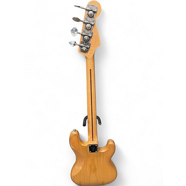 Vintage 1975 Fender PRECISION BASS LEFT HANDED Natural Electric Bass Guitar