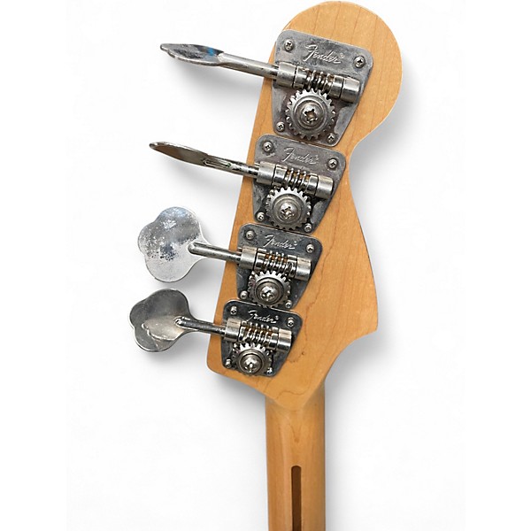 Vintage 1975 Fender PRECISION BASS LEFT HANDED Natural Electric Bass Guitar