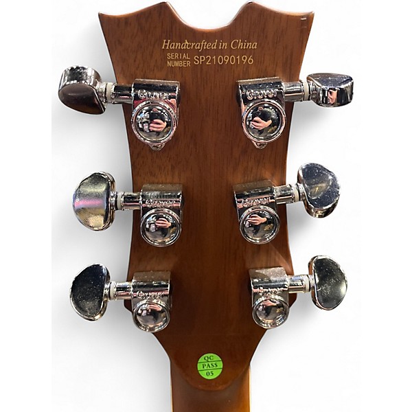 Used Dean RESONATOR SINGLE CUTAWAY Natural Acoustic Electric Guitar