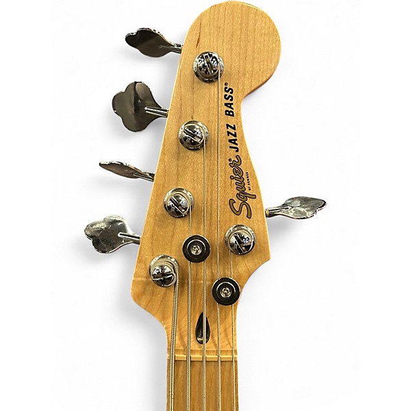 Used Squier Affinity Jazz Bass V 5 String Olympic White Electric Bass Guitar