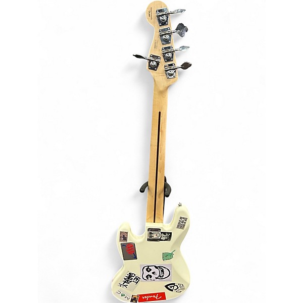 Used Squier Affinity Jazz Bass V 5 String Olympic White Electric Bass Guitar