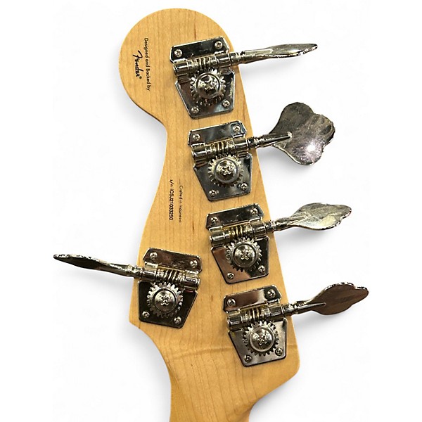 Used Squier Affinity Jazz Bass V 5 String Olympic White Electric Bass Guitar