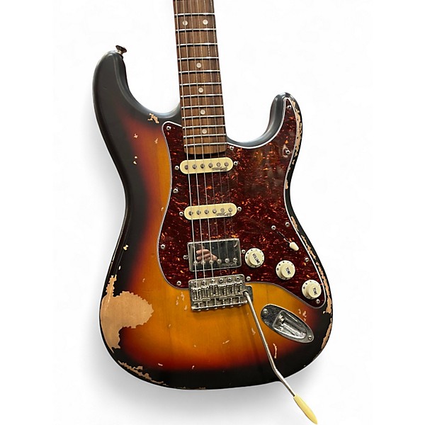 Used Vintage V6HMR Icon Series HSS Vintage Sunburst Solid Body Electric Guitar