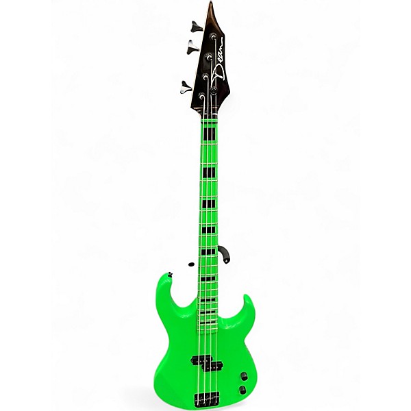 Used Dean Custom Zone 4-String Green Electric Bass Guitar