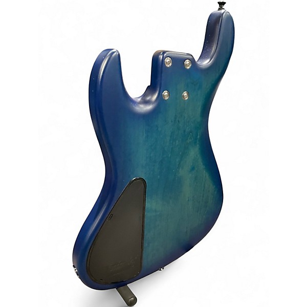 Used Sadowsky Guitars MetroLine 21-fret Vintage J/J Bass, Swamp Ash Body Ocean Blue Transparent Electric Bass Guitar