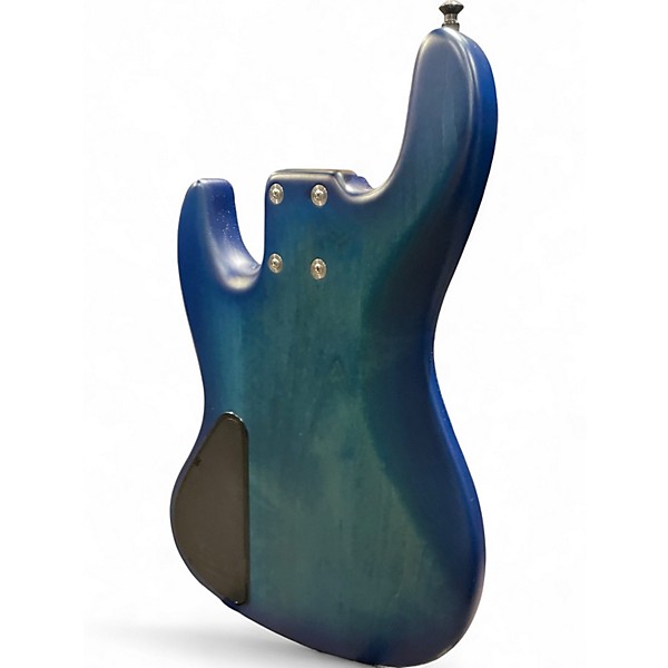 Used Sadowsky Guitars MetroLine 21-fret Vintage J/J Bass, Swamp Ash Body Ocean Blue Transparent Electric Bass Guitar