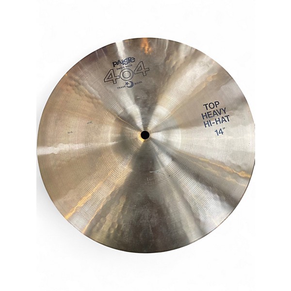 Used Paiste 14in 404 heavy hihat pair Cymbal