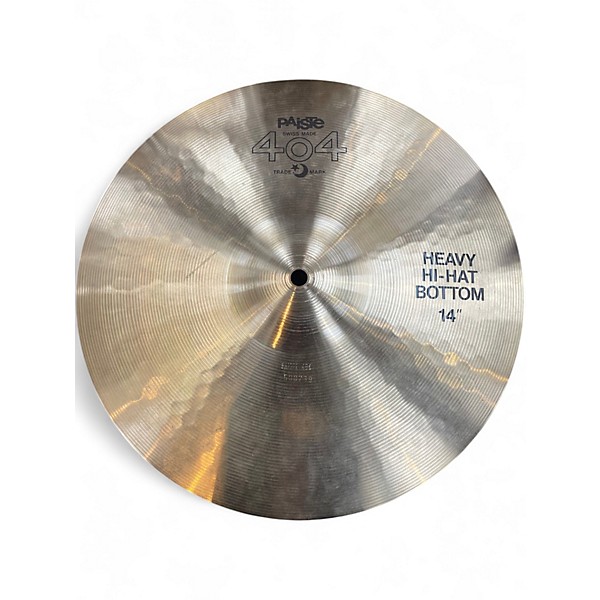 Used Paiste 14in 404 heavy hihat pair Cymbal