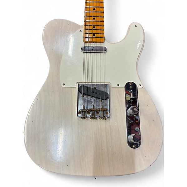 Used 2022 Fender Custom Shop 1958 Telecaster Journeyman Aged White Blonde Solid Body Electric Guitar