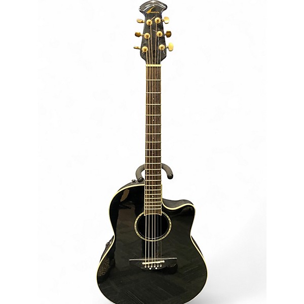 Used Ovation CC28-5 Celebrity Black Acoustic Electric Guitar