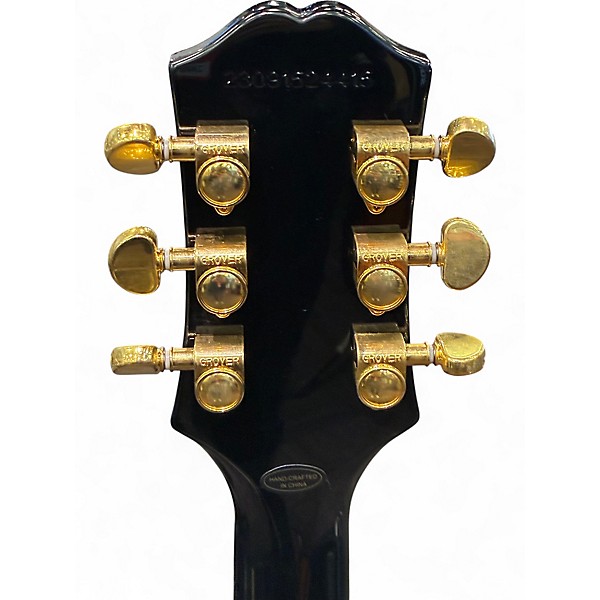 Used Epiphone Les Paul Custom Black Solid Body Electric Guitar