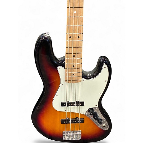 Used Squier Affinity Jazz Bass 3 Color Sunburst Electric Bass Guitar