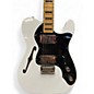 Used Squier Classic Vibe Telecaster Thinline Left Handed Alpine White Hollow Body Electric Guitar