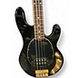 Used 2006 Ernie Ball Music Man Stingray 4 String Black and Gold Electric Bass Guitar