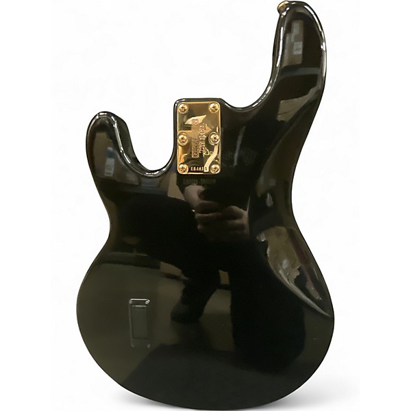 Used 2006 Ernie Ball Music Man Stingray 4 String Black and Gold Electric Bass Guitar
