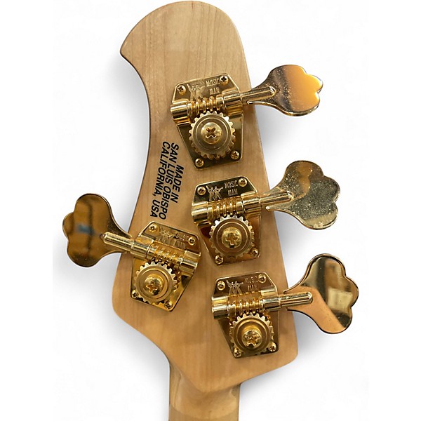 Used 2006 Ernie Ball Music Man Stingray 4 String Black and Gold Electric Bass Guitar