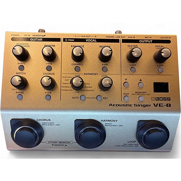 Used BOSS VE8 Acoustic Singer Effect Processor