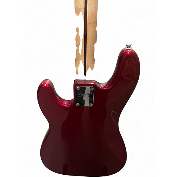 Used Squier Affinity Jazz Bass Candy Apple Red Electric Bass Guitar