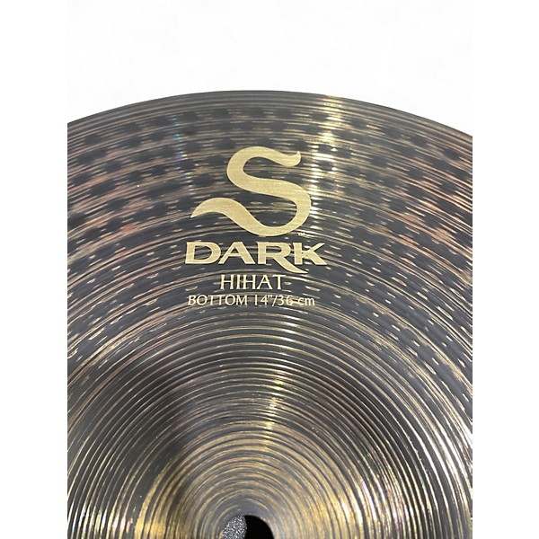 Used Zildjian 14in S Dark Hi Hat Bottom Cymbal
