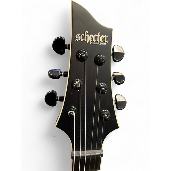 Used Schecter Guitar Research ELITE EVIL TWIN Black Solid Body Electric Guitar