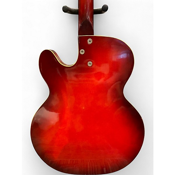 Vintage 1960s Harmony Rocket Natural Hollow Body Electric Guitar