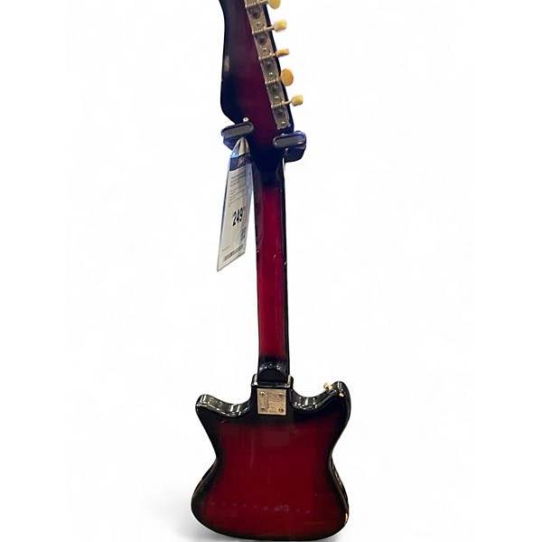 Vintage 1960s St George Electric Guitar Dark Cherry Burst Solid Body Electric Guitar