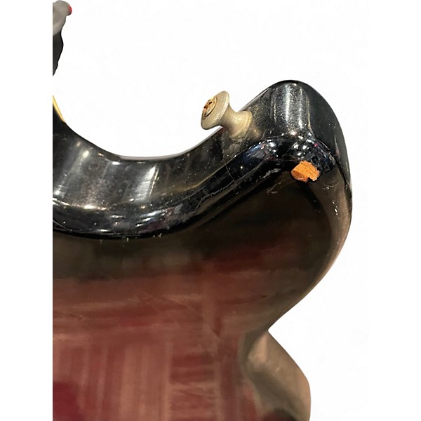 Vintage 1960s St George Electric Guitar Dark Cherry Burst Solid Body Electric Guitar