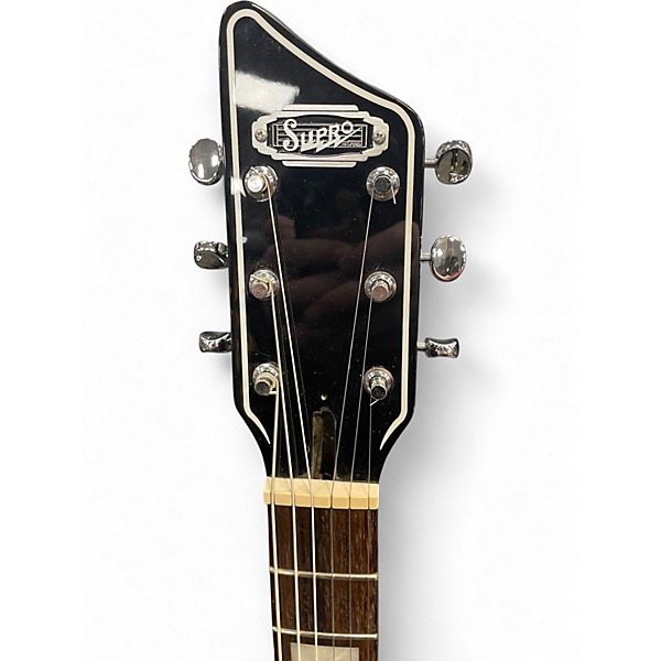 Used Supro Westbury Black Solid Body Electric Guitar