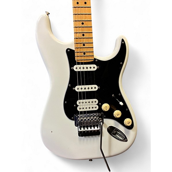 Used Fender Player Stratocaster HSS Floyd Rose Polar White Solid Body Electric Guitar