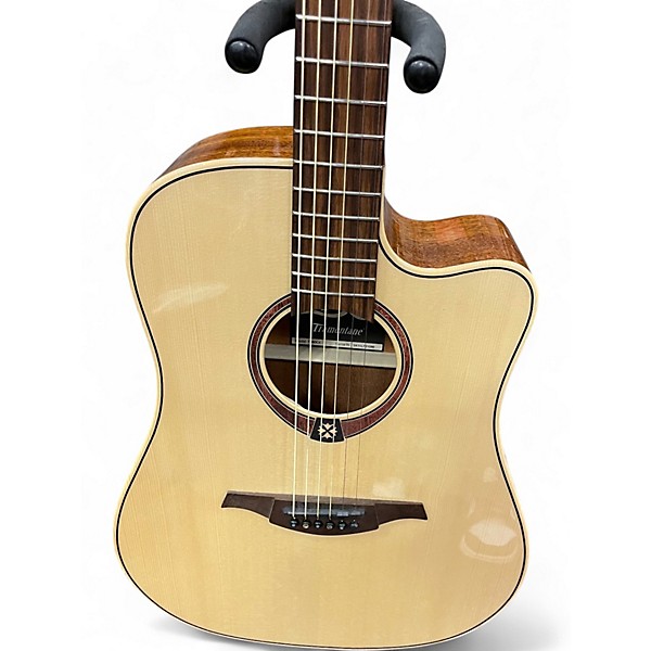 Used Lag Guitars Tramontane T88DCE Natural Acoustic Electric Guitar