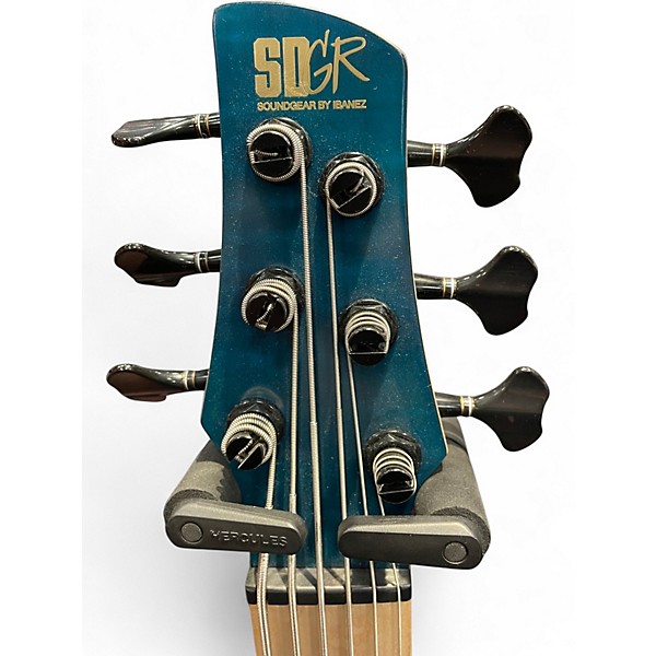 Used Ibanez Premium SR1426B Caribbean Green Low Gloss Electric Bass Guitar