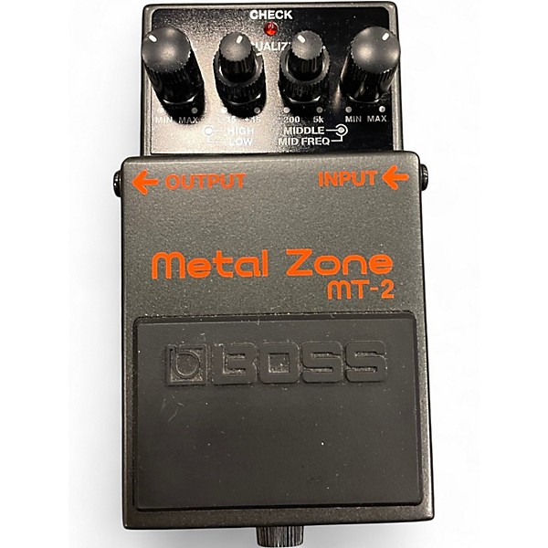 Used BOSS MT2 Metal Zone Distortion Effect Pedal