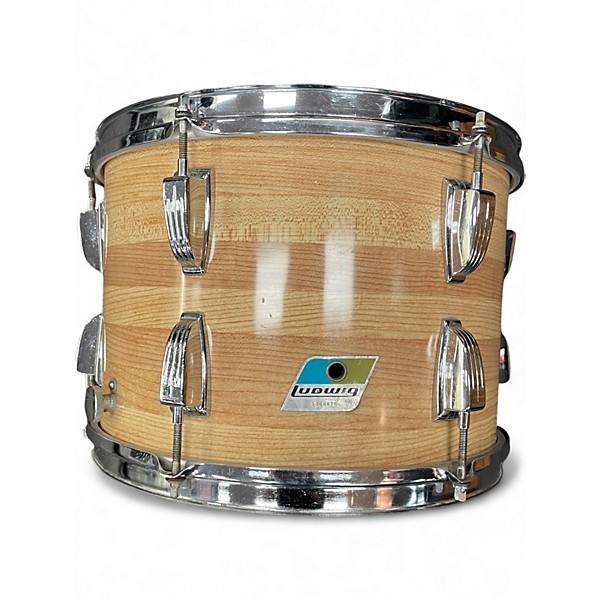 Vintage 1970s Ludwig 4 Piece BUTCHER BLOCK Natural Drum Kit