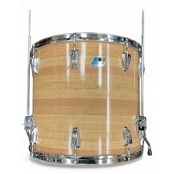 Vintage 1970s Ludwig 4 Piece BUTCHER BLOCK Natural Drum Kit