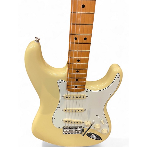 Used Fender Vintera 70s Stratocaster Vintage Yellow Solid Body Electric Guitar
