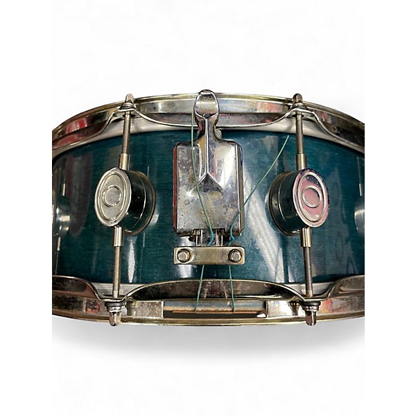 Used PDP by DW 14in LX Series Snare Drum Cyan Drum