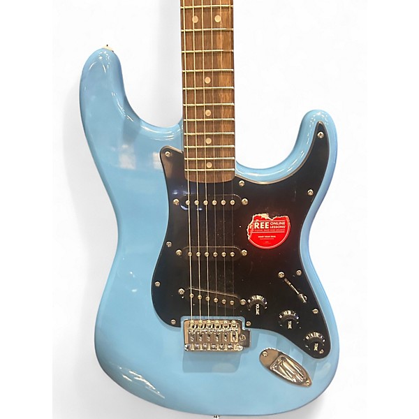 Used Squier Sonic Stratocaster California Blue Solid Body Electric Guitar