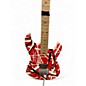 Used EVH Striped Series Red with Black and White Stripes Solid Body Electric Guitar