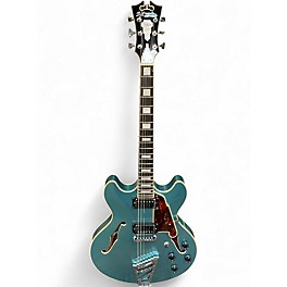 Used D'Angelico Premier Series DC Surf Green Hollow Body Electric Guitar