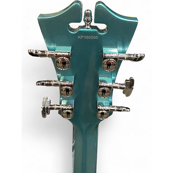 Used D'Angelico Premier Series DC Surf Green Hollow Body Electric Guitar