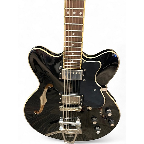 Used Hofner Verythin Standard BLACK Hollow Body Electric Guitar