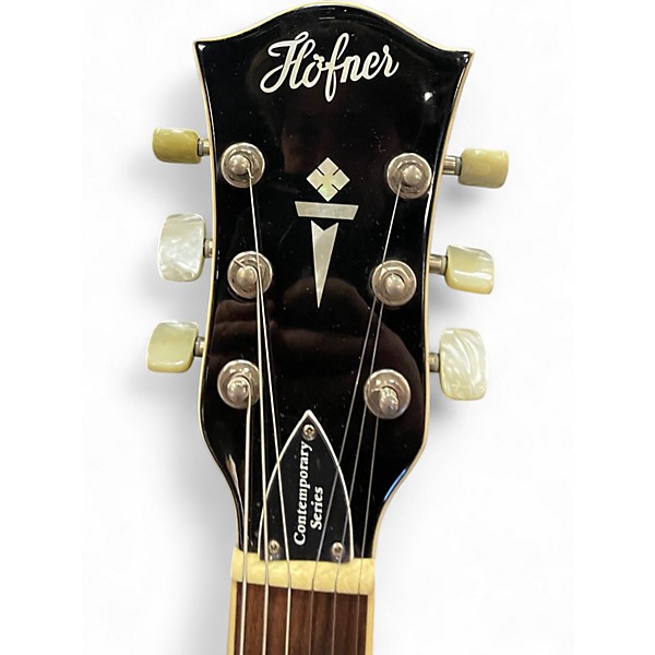 Used Hofner Verythin Standard BLACK Hollow Body Electric Guitar