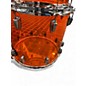 Used Ludwig 4 Piece Zep Vistalite amber vistalite Drum Kit