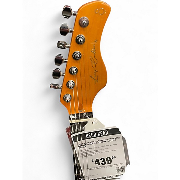 Used Sire LARRY CARLTON J5 CHAMPAGNE GOLD METALLIC Solid Body Electric Guitar