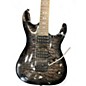 Used Dean Vendetta Quilted Maple See Thru Black Solid Body Electric Guitar