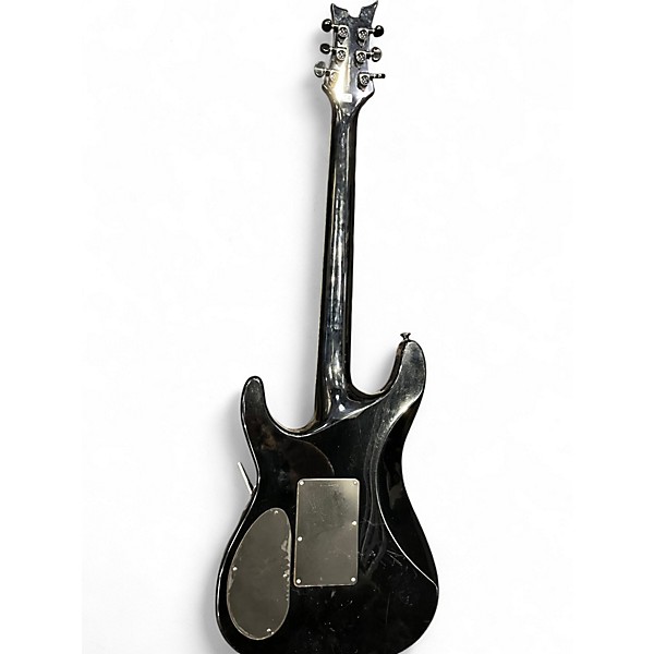 Used Dean Vendetta Quilted Maple See Thru Black Solid Body Electric Guitar