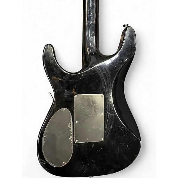 Used Dean Vendetta Quilted Maple See Thru Black Solid Body Electric Guitar